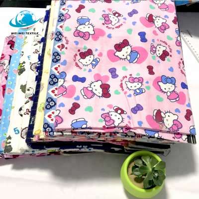 Waimaotong trade assurance supplier cotton flannel fabric with snoopy printed